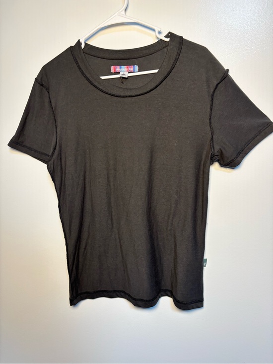 Urban Outfitters Tops - Urban Outfitters Black Short Sleeve Crew Tee - Raw Seam
